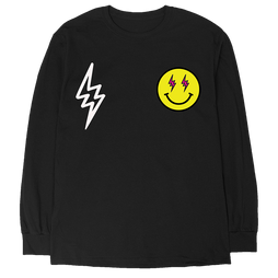 Smiley Long Sleeve Black Front